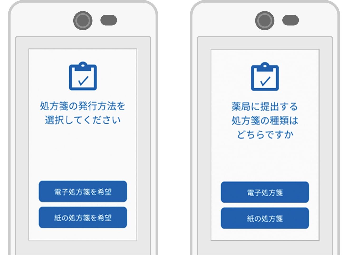 処方箋の選択画面